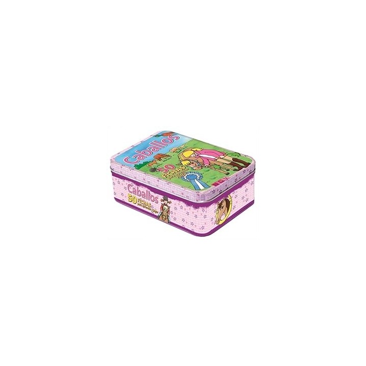 Caja caballos 50 fichas para aprender y jugar